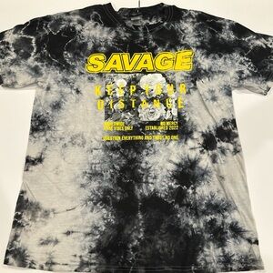 Savage Black, White, & YellowTie-Dye Men's T-Shirt